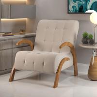 Poltrona 65cm Linho Bari Viero Móveis - 1