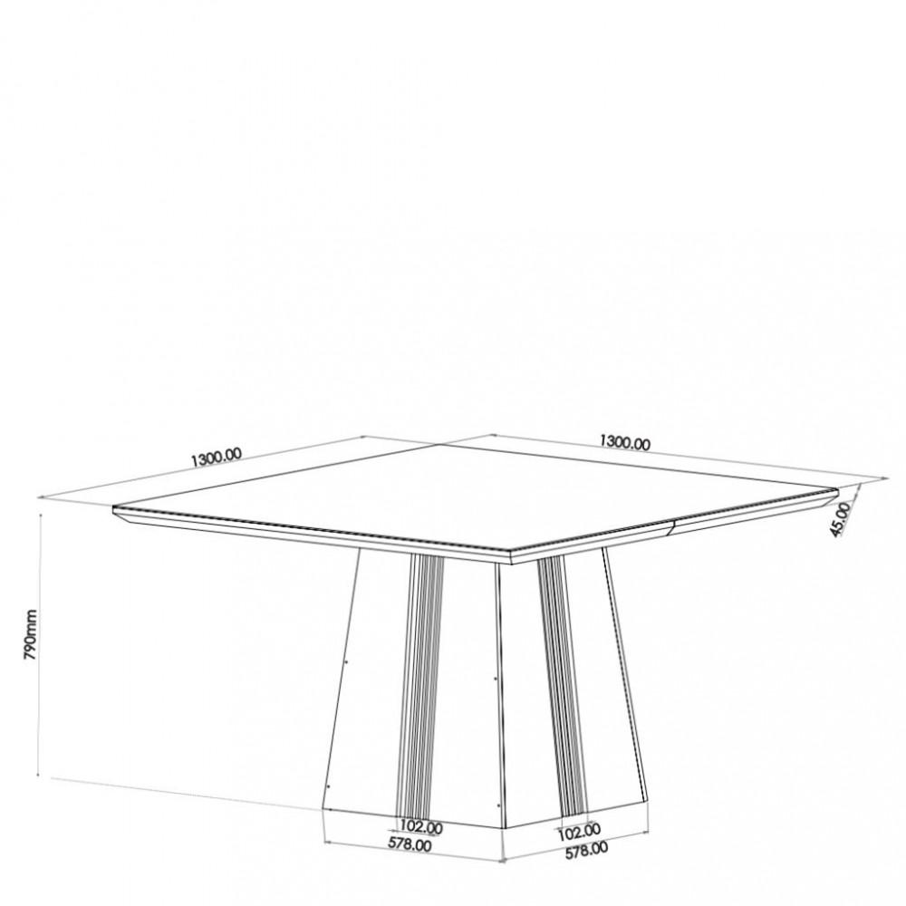 Conjunto Sala de Jantar Mesa Good 8 Cadeiras Cristal Viero - 3