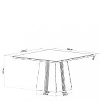 Conjunto Sala de Jantar Mesa Good 8 Cadeiras Cristal Viero - 3