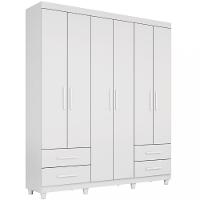 Guarda Roupa Casal 6 Portas 4 Gavetas Canadá Plus Conquista Móveis - 2