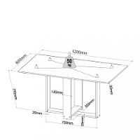 Conjunto Sala de Jantar Mesa Palácio 4 Cadeiras Sol Viero - 3