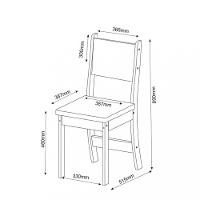 Conjunto Sala de Jantar Mesa Palácio 4 Cadeiras Sol Viero - 4