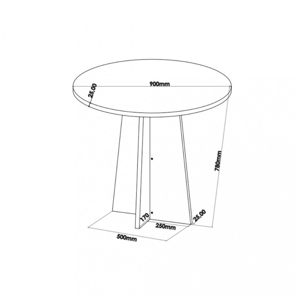 Conjunto Sala de Jantar Mesa Fiorenza 4 Cadeiras Cristal Viero - 3