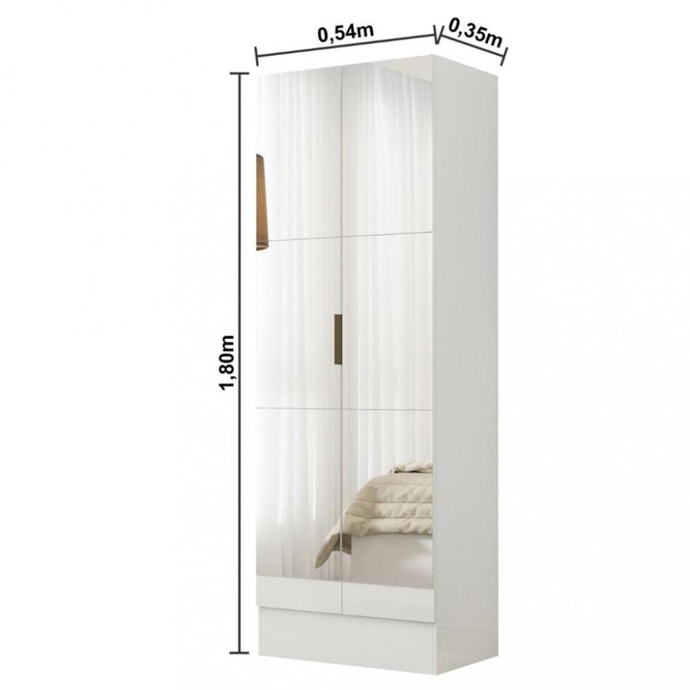 Sapateira 2 Portas com Espelho Tokio Premium Carioca Móveis - 4
