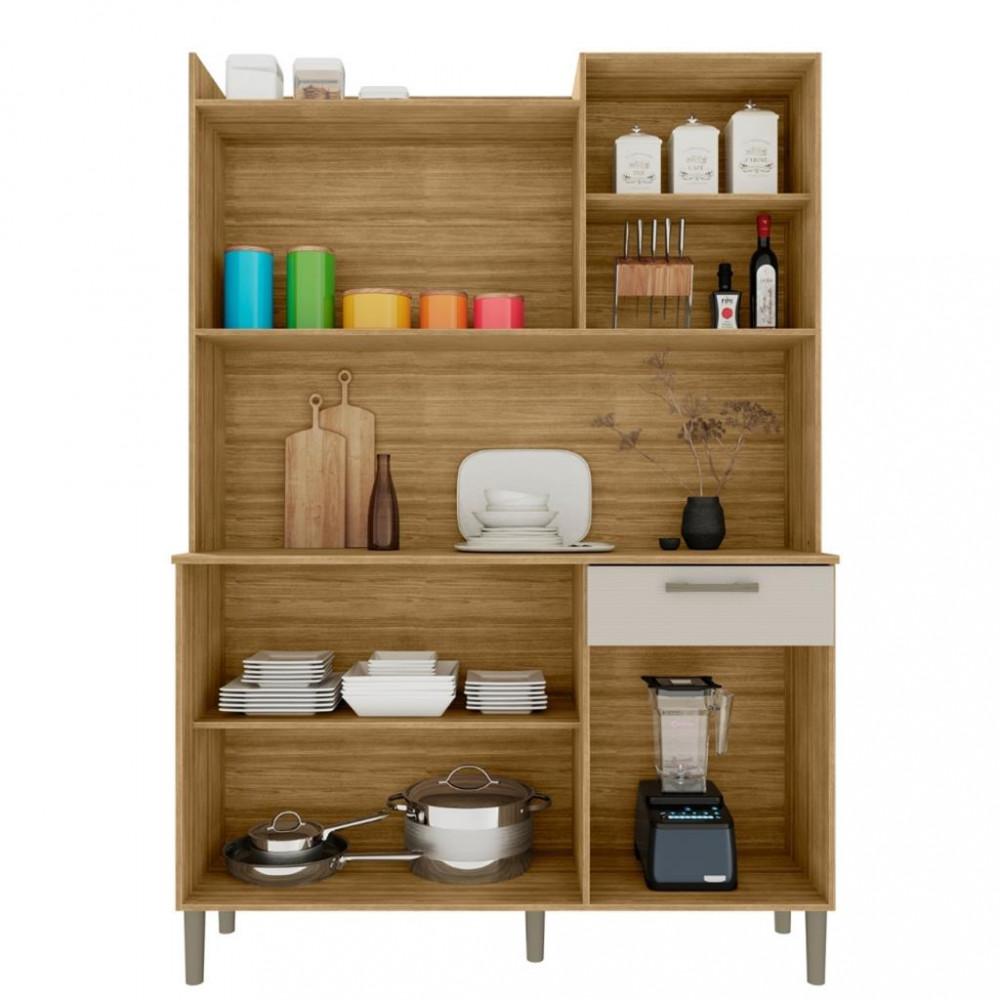 Cozinha Compacta 6 Portas 1 Gaveta Genova Kits Paraná - 3