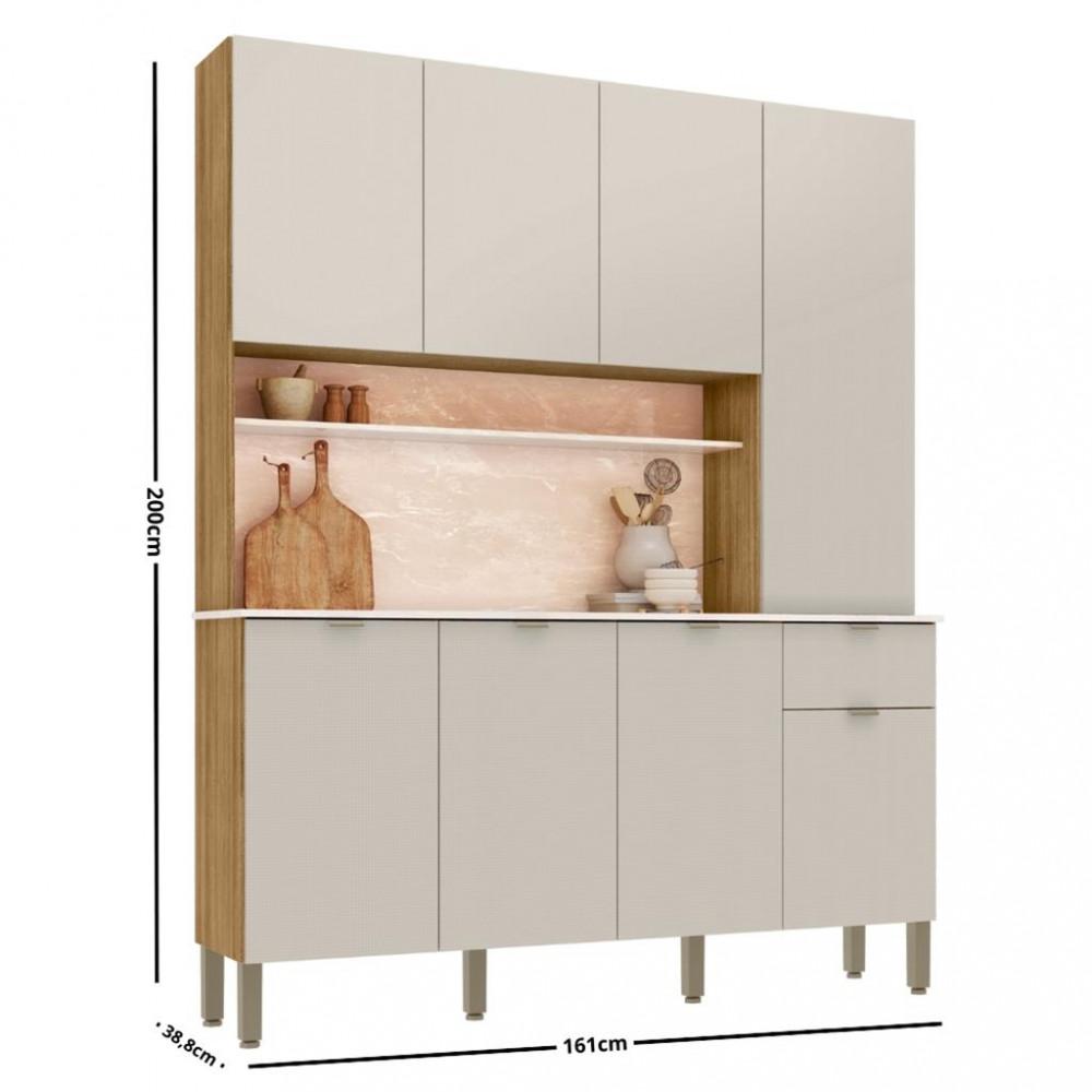 Cozinha Compacta 8 Portas 1 Gaveta Slow Kits Paraná - 4