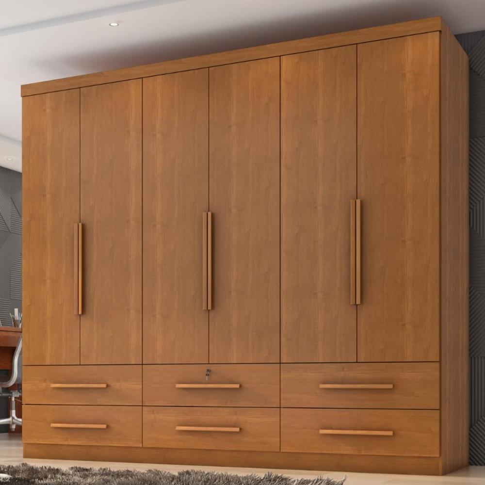 Guarda Roupa Casal 6 Portas 6 Gavetas Maximus Plus II Zanzini - 1