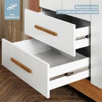 Guarda Roupa Infantil 3 Portas 2 Gavetas Flex Flocos Tigus Baby - 8