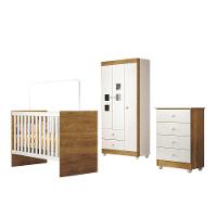 Quarto de Bebê, Cômoda, Berço e Guarda Roupa Life Tigus Baby - 2