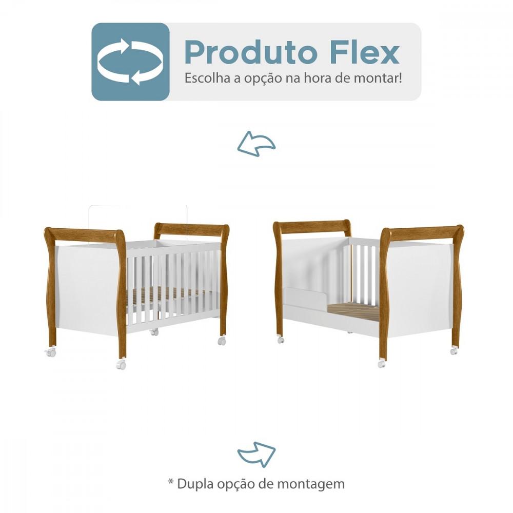 Quarto de Bebê, Cômoda, Berço e Guarda Roupa Zara Tigus Baby - 6