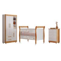 Quarto de Bebê, Cômoda, Berço e Guarda Roupa Zara Tigus Baby - 2