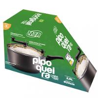Pipoqueira Cristal MTA Antiaderente com Tampa de Vidro 3,6L - 4