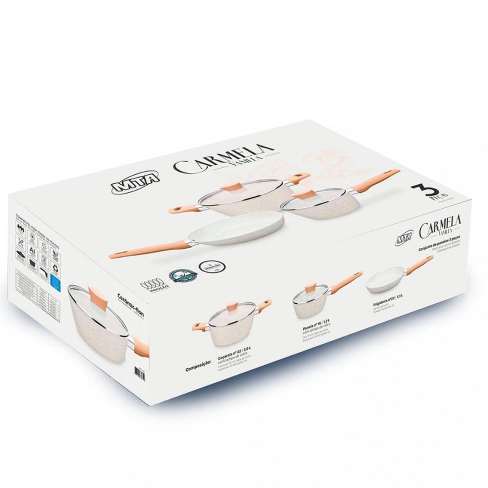 Conjunto de Panelas MTA Carmela 3 Peças - 5