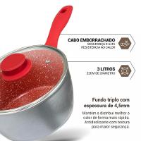 Panela Philco PPN22A Redstone Antiaderente com Tampa de Vidro 3L - 6