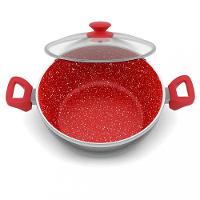 Panela Philco PPN24A Redstone Antiaderente com Tampa de Vidro 4,6L - 3