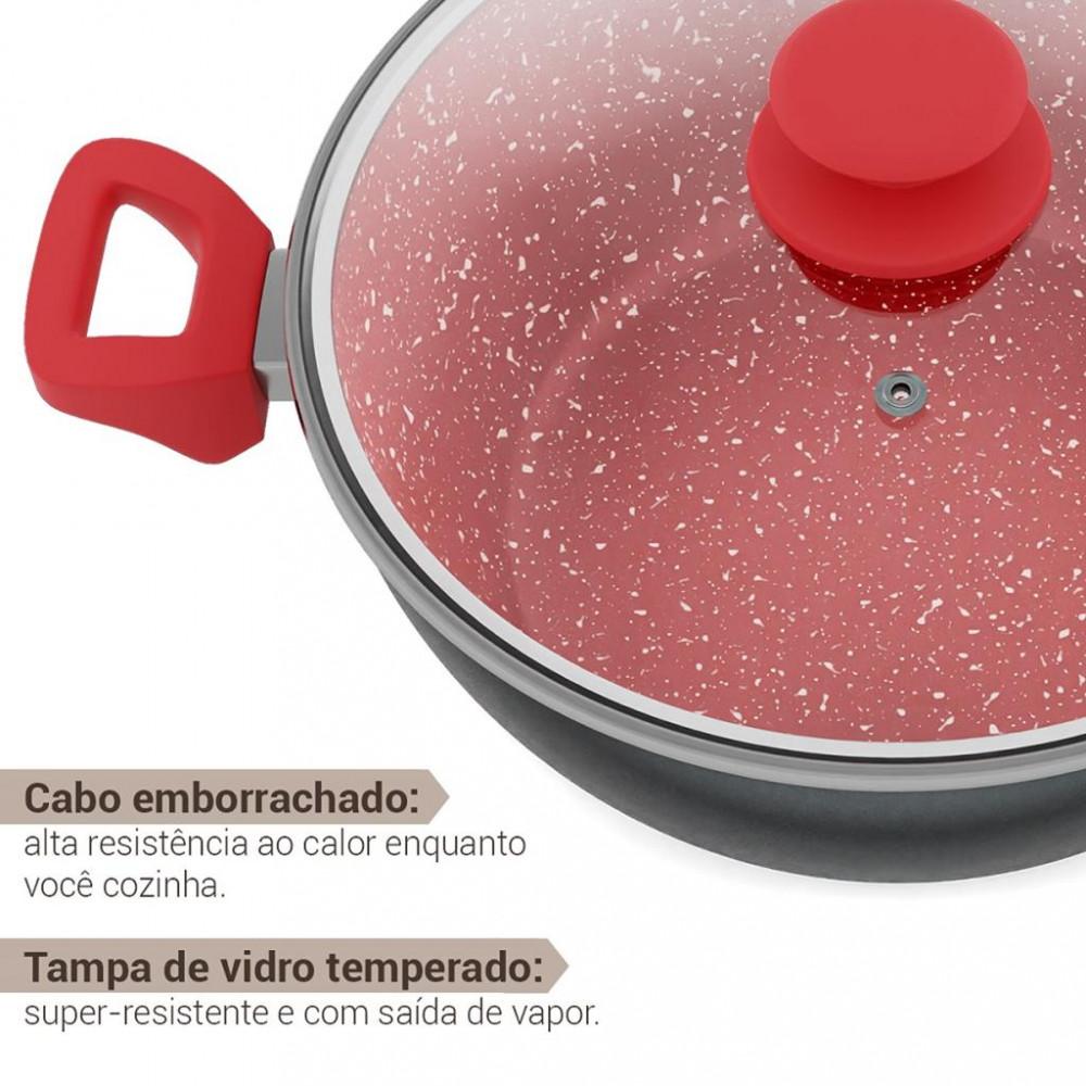 Panela Philco PPH280ACR Redstone com Tampa de Vidro 6,1L - 6