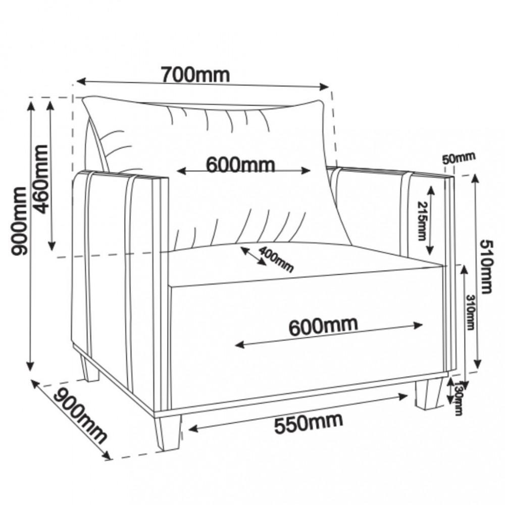 Poltrona Linho Living Mult Viero - 4