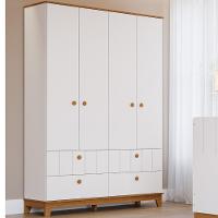 Guarda Roupa de Bebê 4 Portas 4 Gavetas MDF Liza Permobili - 1