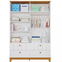 Guarda Roupa de Bebê 4 Portas 4 Gavetas MDF Liza Permobili - 3