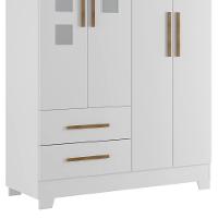 Guarda Roupa Infantil 4 Portas 2 Gavetas MDF Fly Tigus Baby - 5