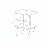 Mesa Lateral com 4 Nichos E1720 Tecnomobili - 5