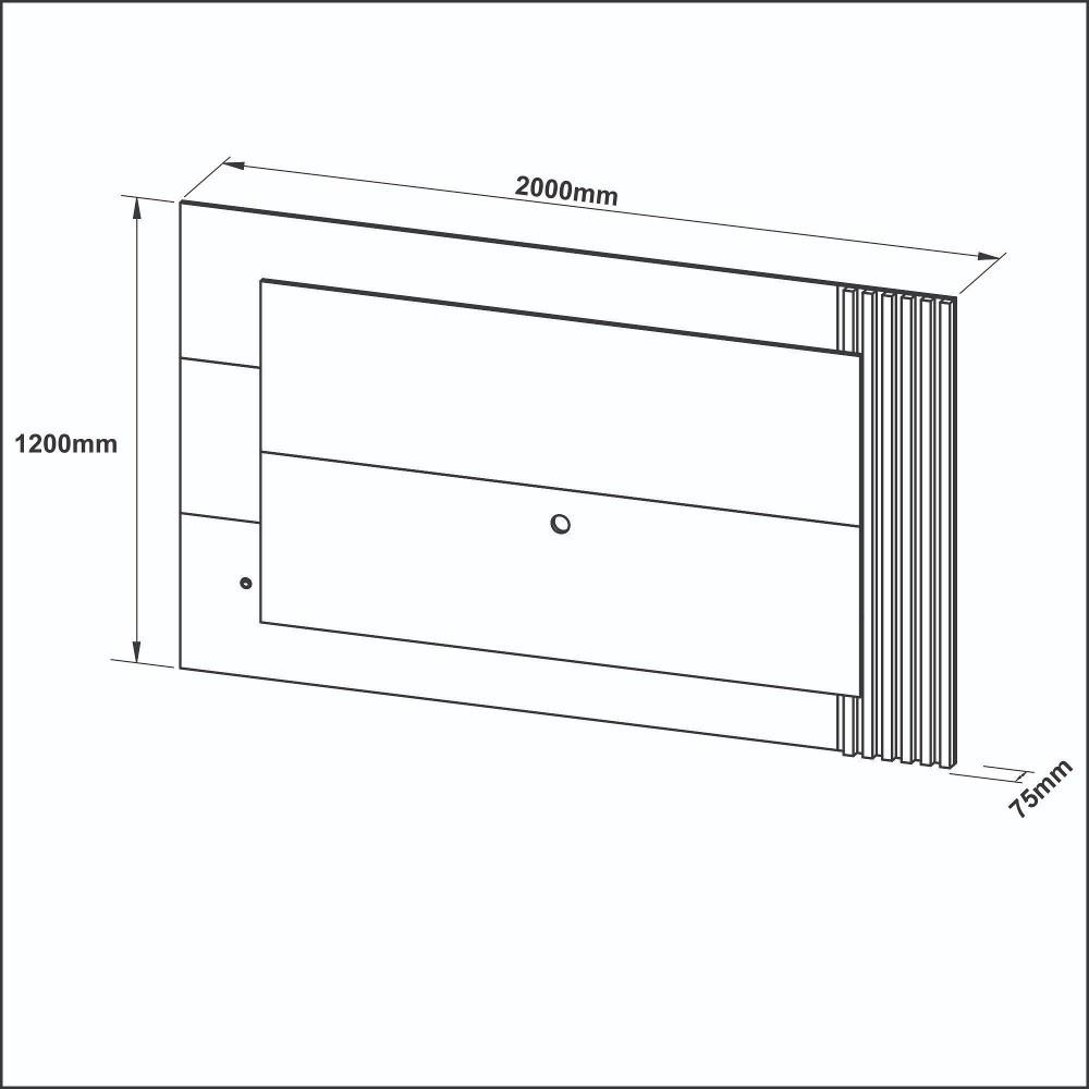 Painel para TV até 65 Polegadas com LED PL3003 Tecnomobili - 4