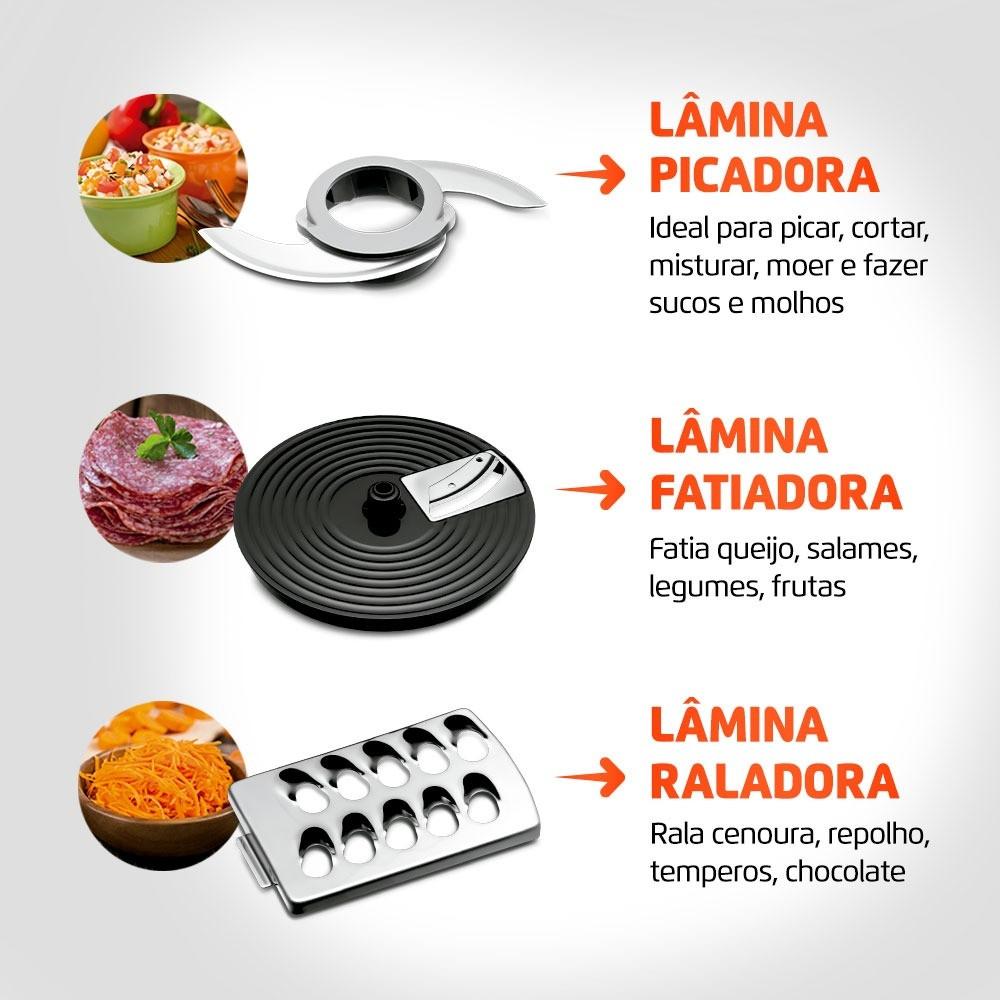 Multiprocessador Turbo Chef 7 em 1 Mondial MPN-01-BE 1000W - 6