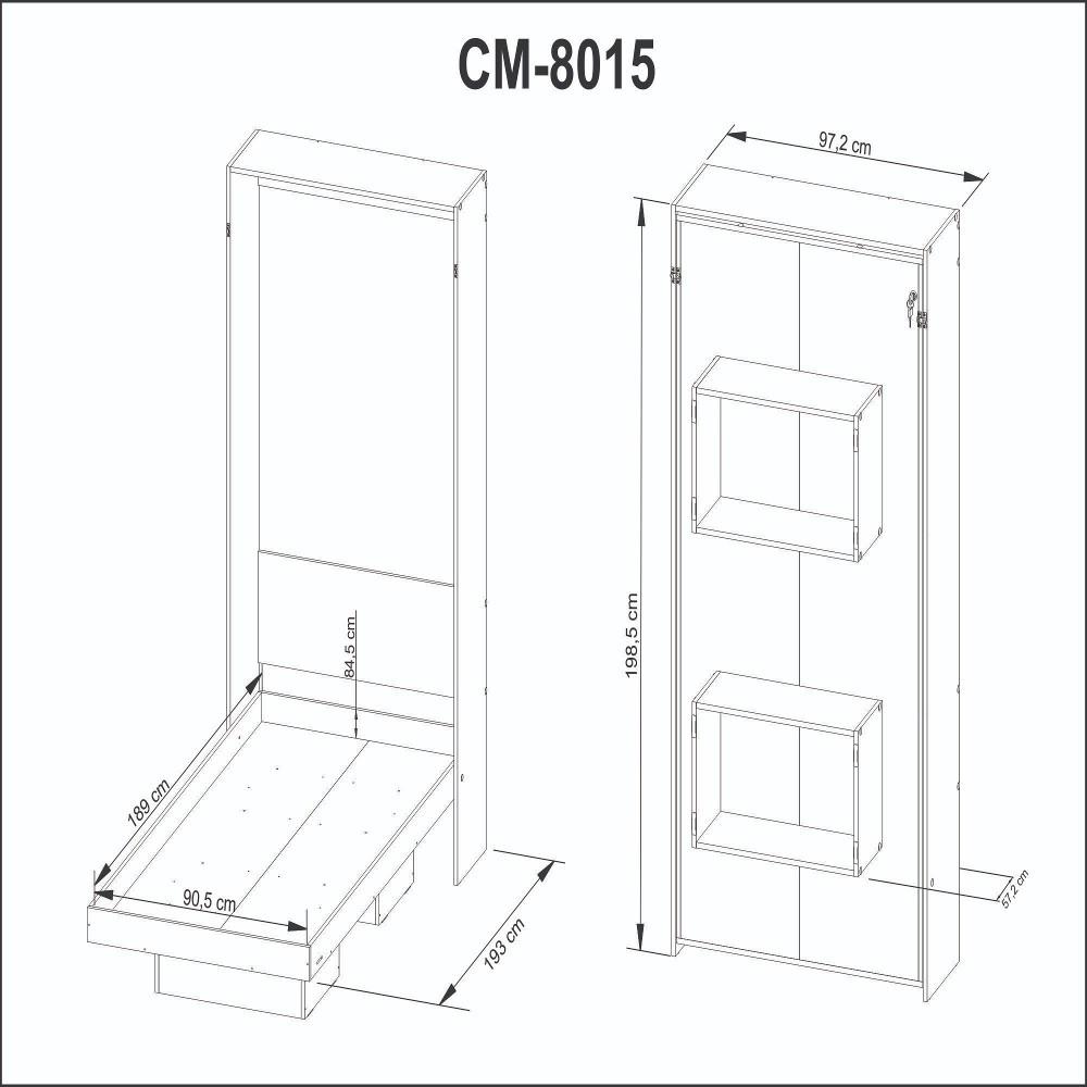 Cama Articulada Solteiro com 2 Nichos CM8015 Tecnomobili - 5