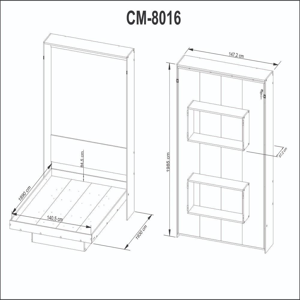 Cama Articulada Casal com 2 Nichos CM8016 Tecnomobili - 6