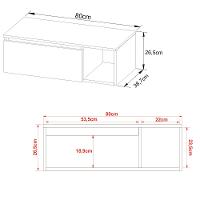 Espelheira para Banheiro 1 Porta BN3601 Tecnomobili - 4