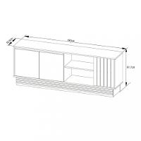 Rack para TV de Até 64 Polegadas 2 Portas R1480 Tecnomobili - 5