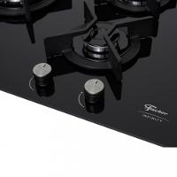 Cooktop 5 Bocas Fischer Tripla Chama Infinity Mesa Vidro - 5