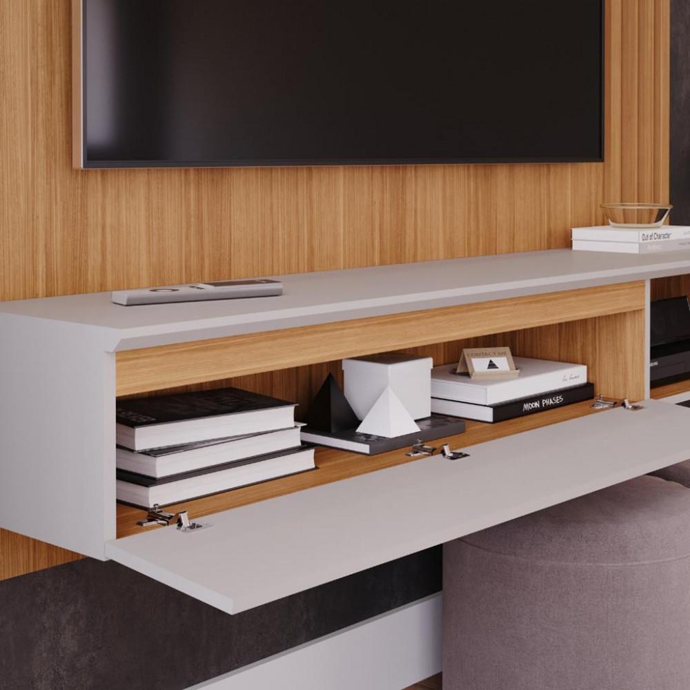 Painel para TV Até 60 Polegadas 1 Porta Ripado Panama Plus Permobili - 2