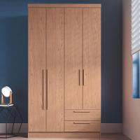 Guarda Roupas Solteiro 4 Portas 2 Gavetas Nero Móveis Castro - 1