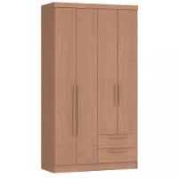 Guarda Roupas Solteiro 4 Portas 2 Gavetas Nero Móveis Castro - 2