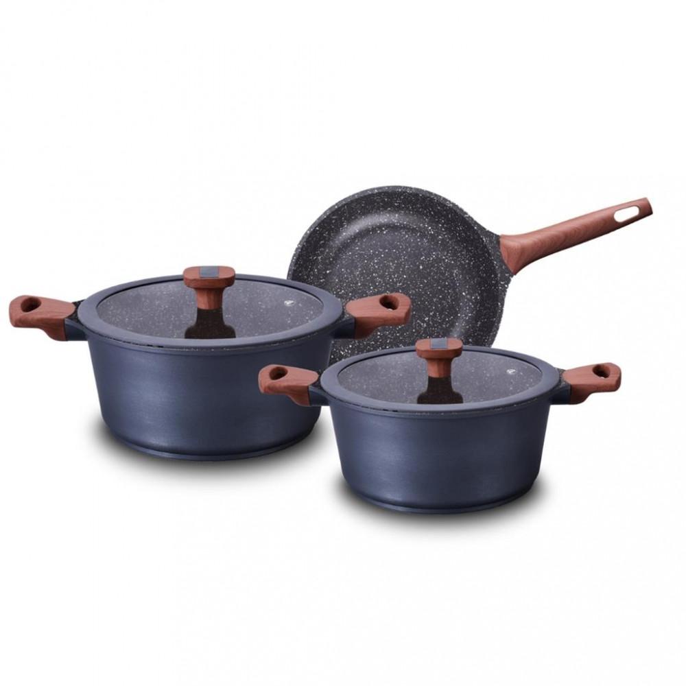 Jogo de Panelas MTA Titanium Premium 3 Peças Tampa de Vidro - 1