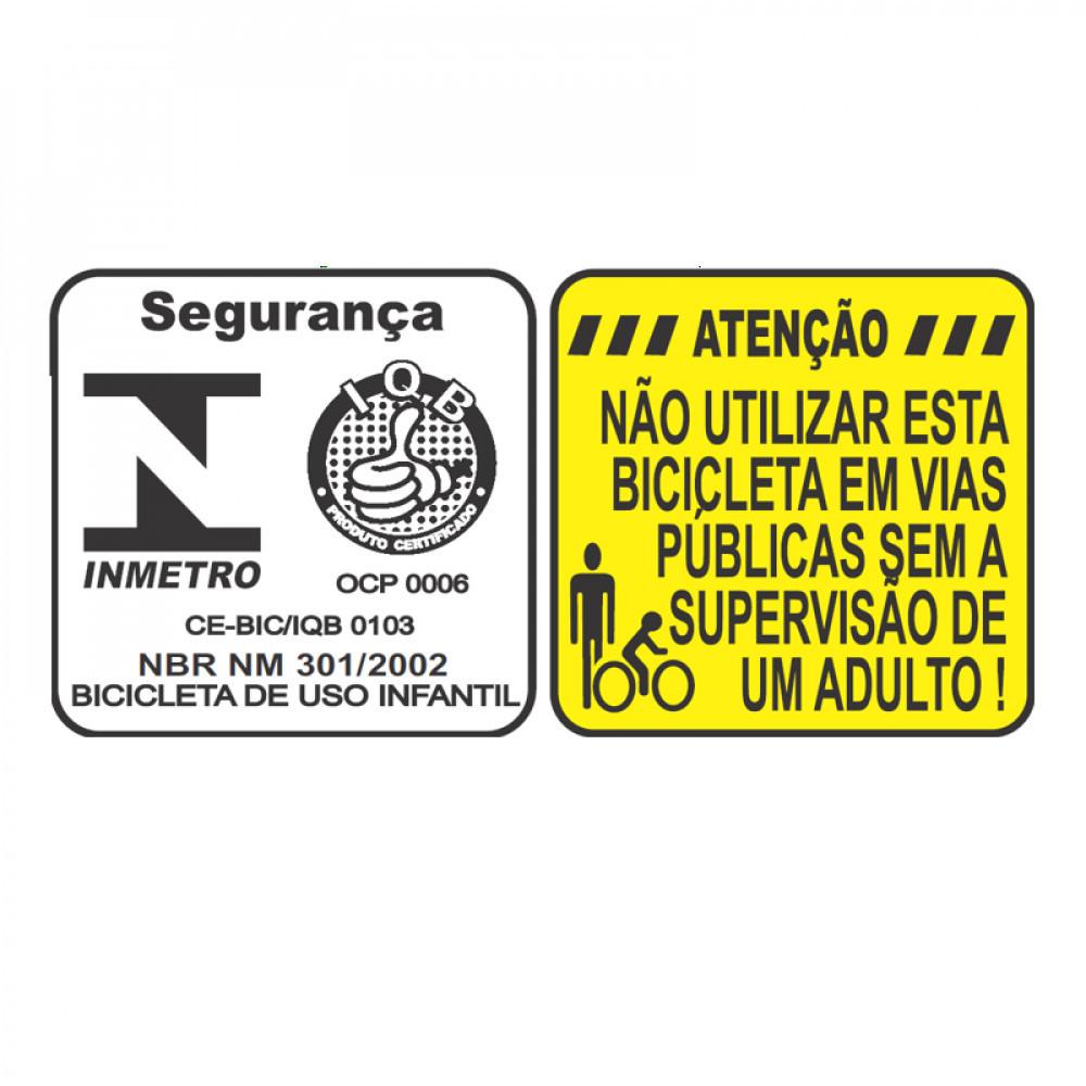 Bicicleta Infantil Kiss Com Cesta Aro 20 Free Action - 4