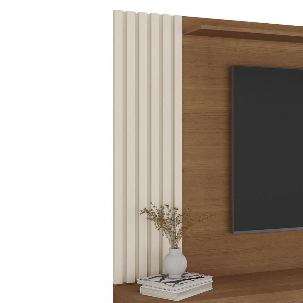 Painel Para TV até 75 Polegadas 3 Gavetas Ripado Presence Artely - 5