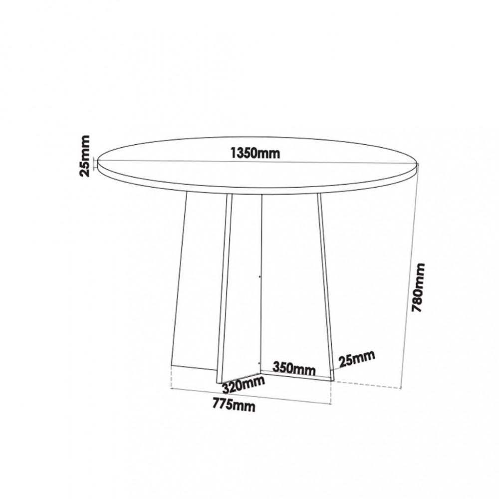 Conjunto Sala de Jantar Mesa Mundy 6 Cadeiras Cristal Viero - 3