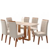 Conjunto Sala de Jantar Mesa Coke 6 Cadeiras Cristal Viero - 2