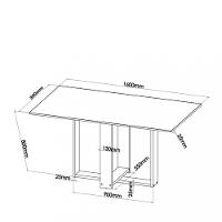 Conjunto Sala de Jantar Mesa Coke 6 Cadeiras Cristal Viero - 3