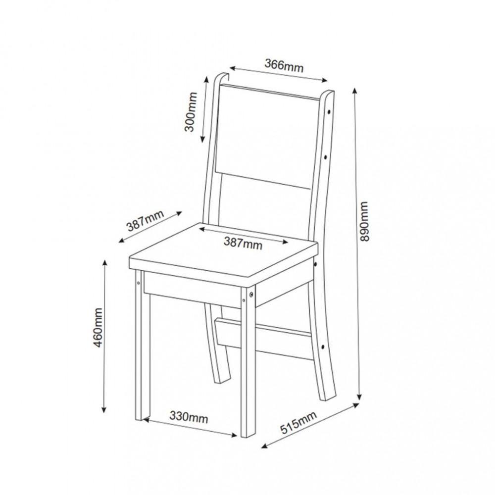 Conjunto Sala de Jantar Mesa Pinot 6 Cadeiras Sol Viero - 4
