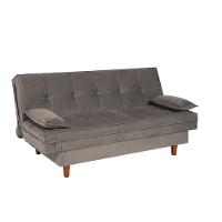 Sofá Cama 3 Lugares 192cm Veludo Holanda Berflex - 2
