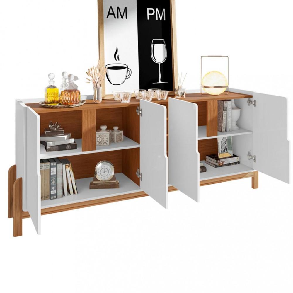 Aparador Buffet 4 Portas 190cm Lizz Casa D - 3