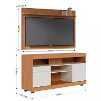 Rack com Painel para TV até 55 Polegadas 2 Portas Yara Maia Colibri - 3