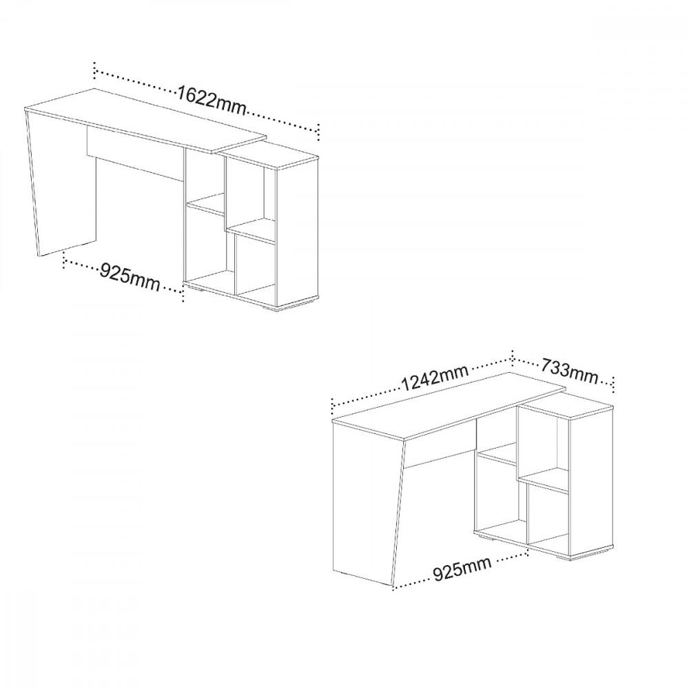 Escrivaninha Com Nichos Urban II Artany - 4