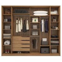 Guarda Roupa Casal 2 Espelho 4 Portas Flex 4 Gavetas Laredo Demartêz - 3