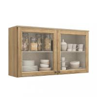 Armário Aéreo 2 Portas com Vidro 120cm Finesse THB - 1