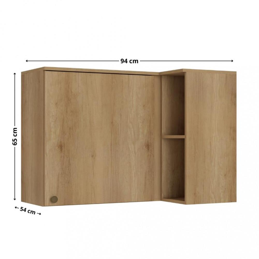 Armário Aéreo 1 Porta Canto Reto Finesse THB - 4