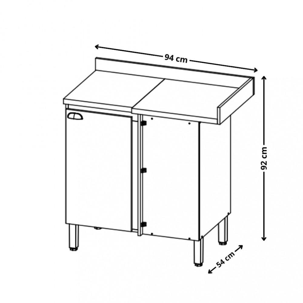 Balcão 1 Porta com Tampo Finesse THB - 4
